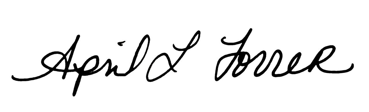 Signature of April L. Ferrer