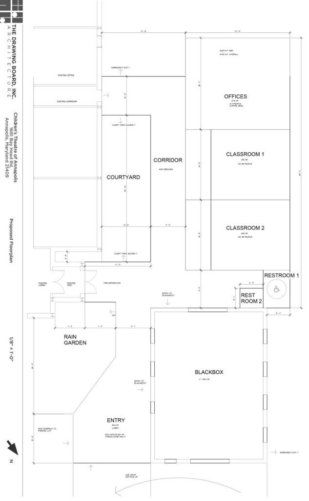 Floor plan drawing of the planned CTA facility expansion