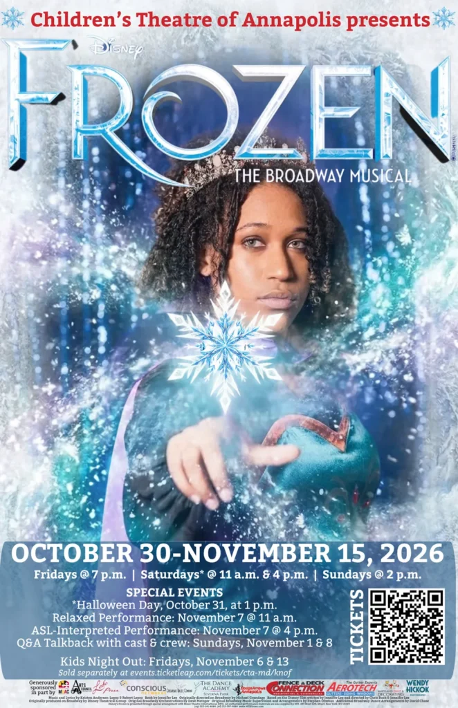 Disney's Frozen The Broadway Musical, October 30 - November 15, 2026
