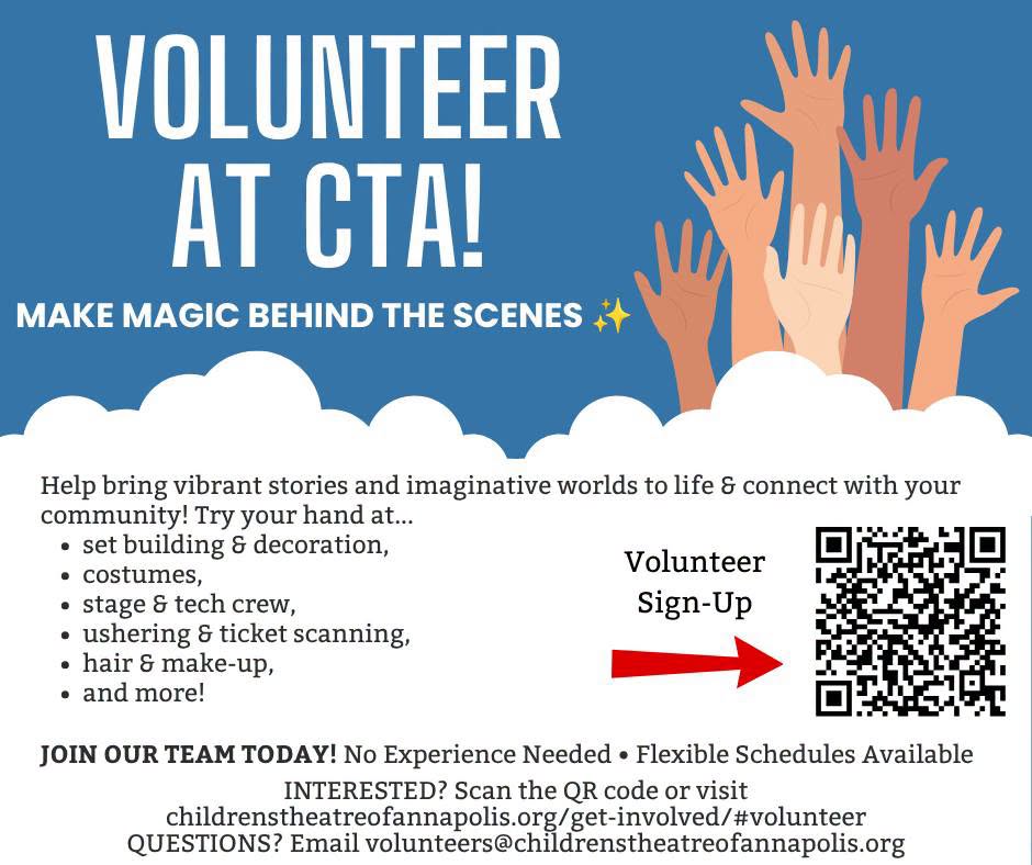 Volunteer at CTA flyer. Scan the QR code to sign up.